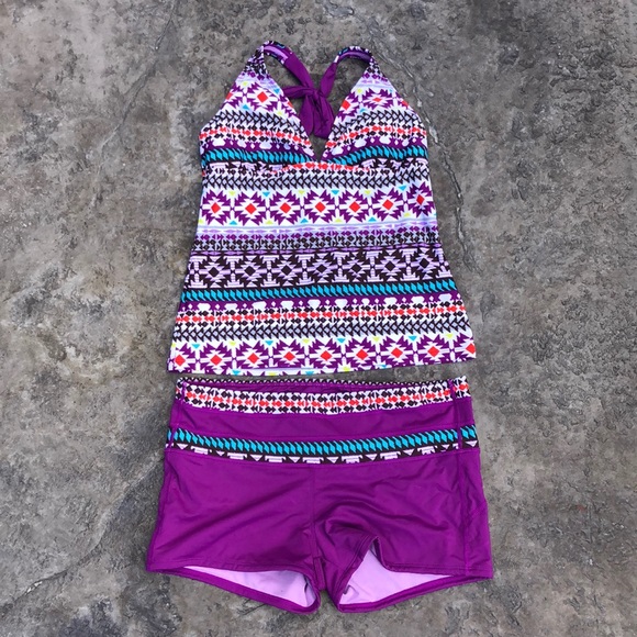 Athleta Swimsuit 2pc Top S Bottom M - Picture 1 of 7